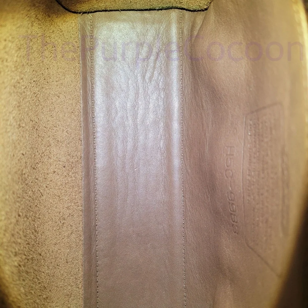 SOLD!!! Taupe Vintage Coach Regina Bag #9983 - Picture 8 of 10